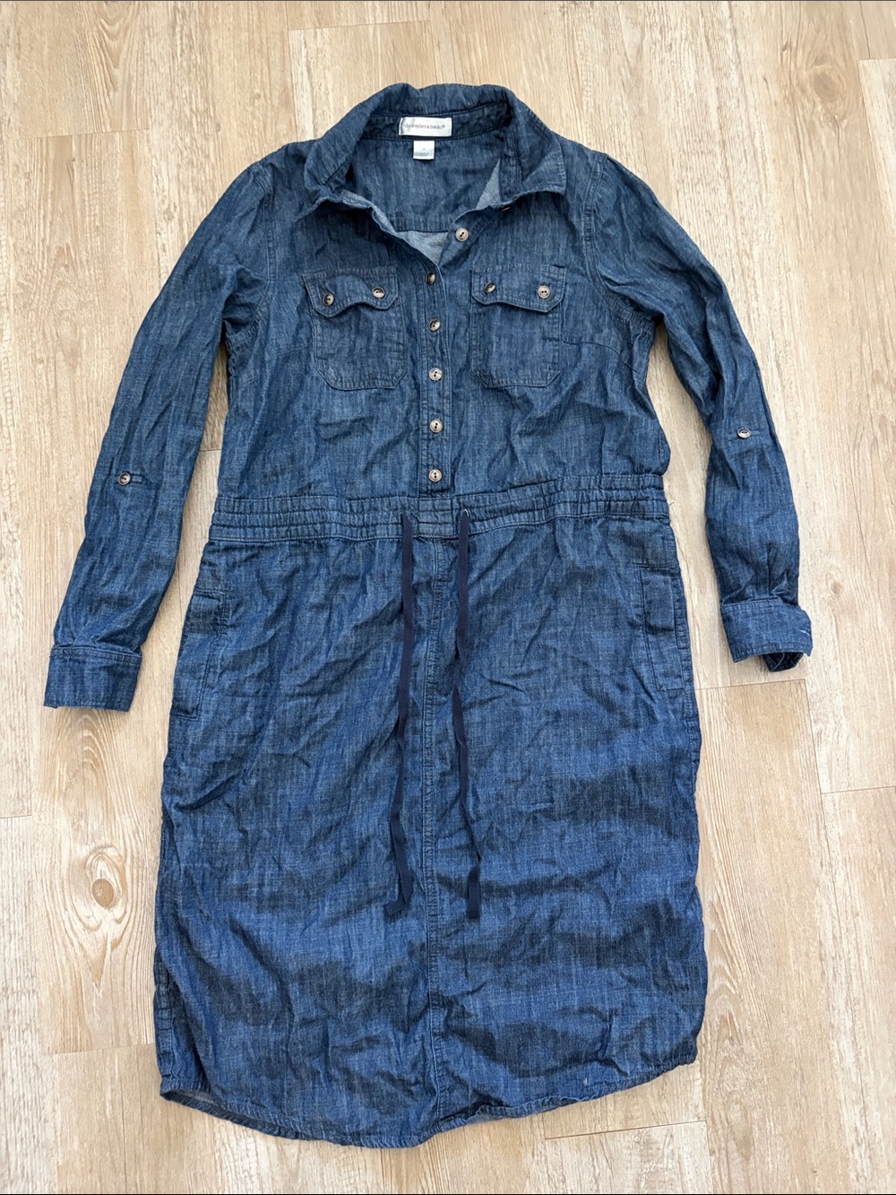 Christopher and Banks Size 6 Blue Denim Dress